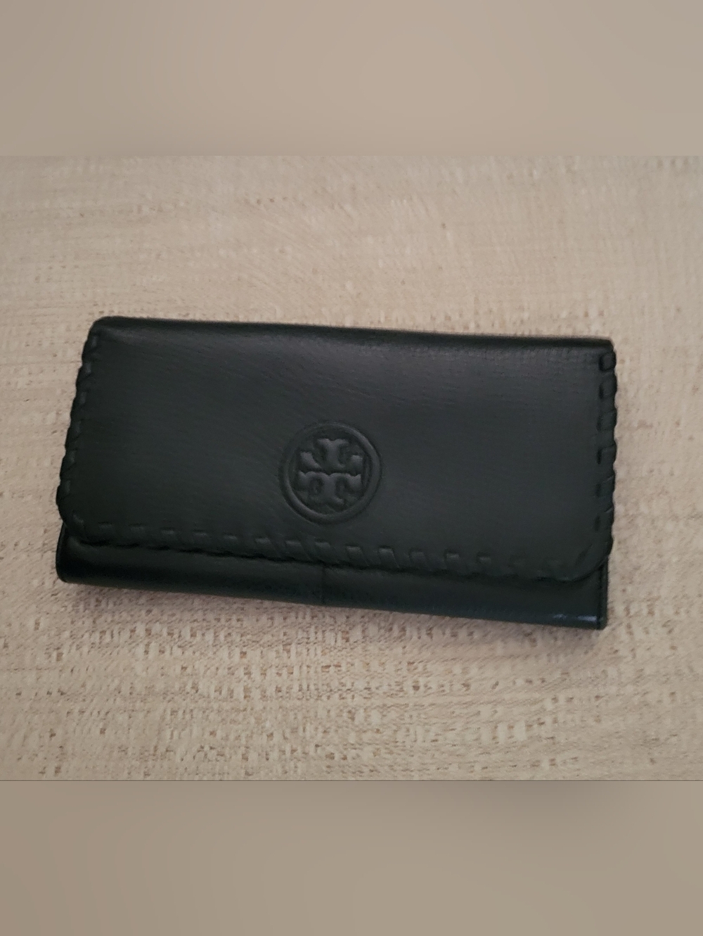 Tory Burch Wallet Black Leather